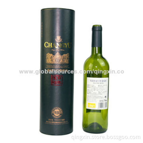 Paper Tube Box for Red Wine, Available in Various Colors and Sizes, Best Quality with Low-price